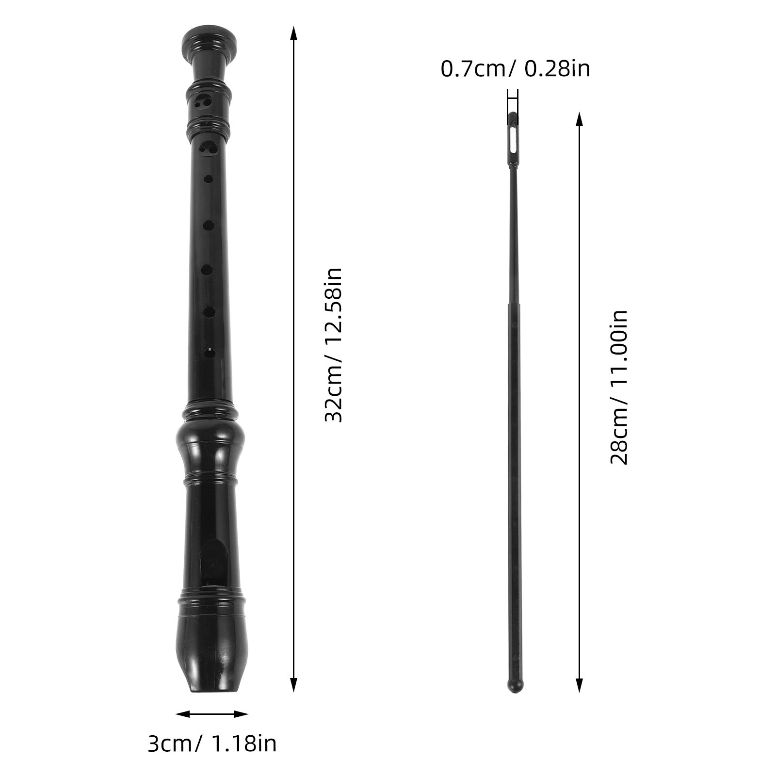 8 Hole Black Transparent Sopra - Soprano Recorder Plastic review and price
